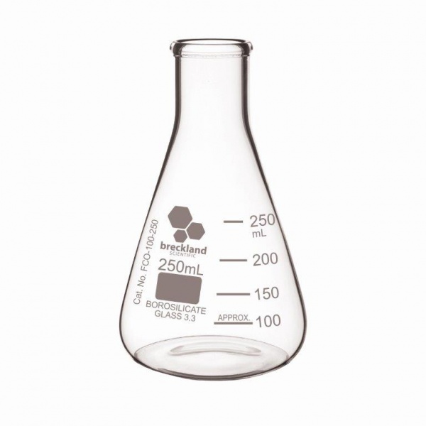 Conical Flasks Breckland 250ml School Science Equipment
